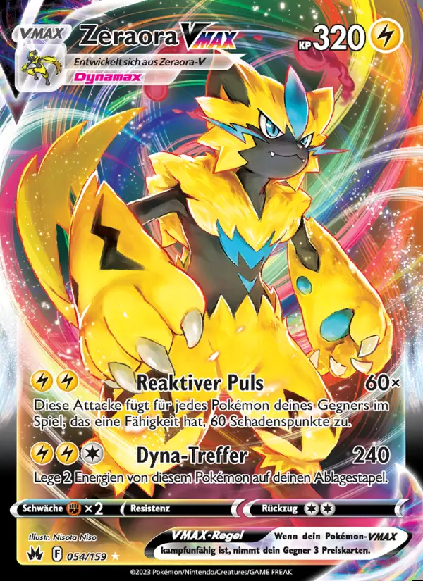 Image of the card Zeraora VMAX