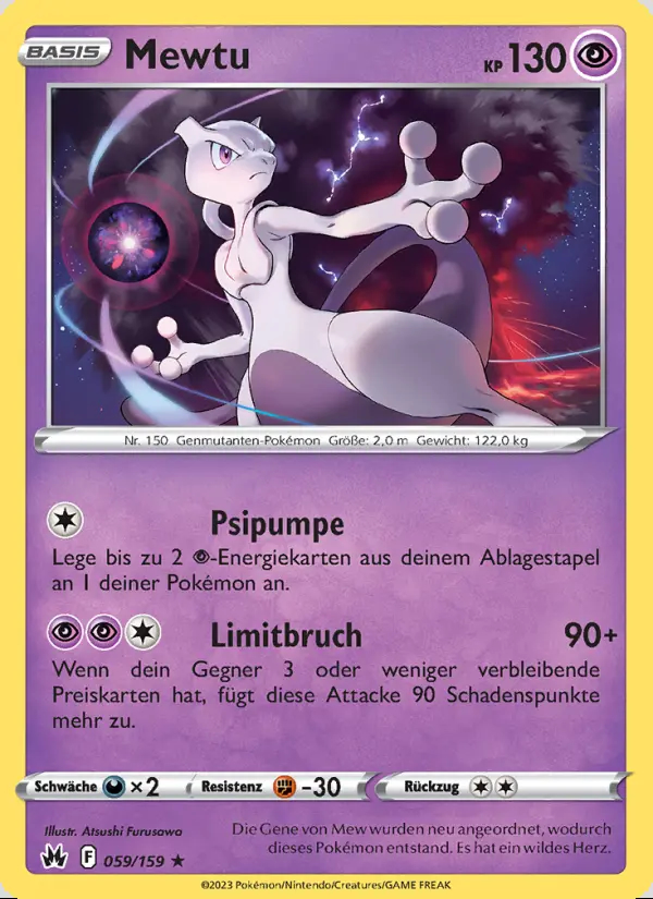 Image of the card Mewtu