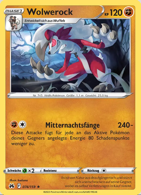 Image of the card Wolwerock