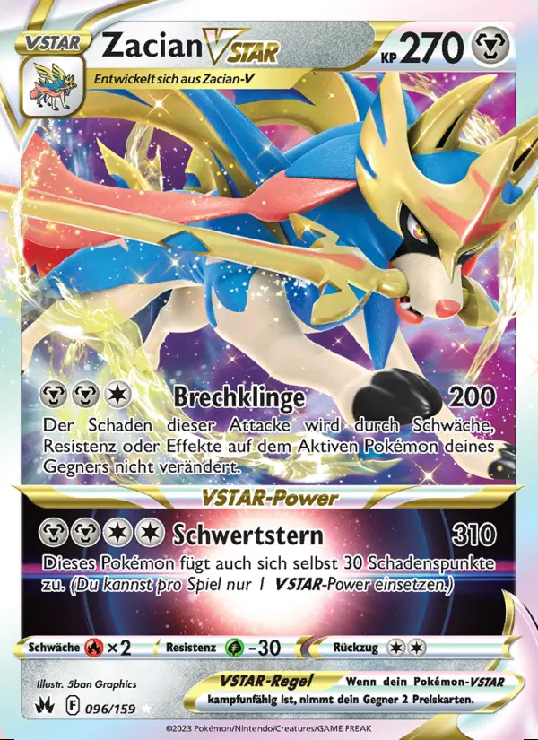 Image of the card Zacian VSTAR