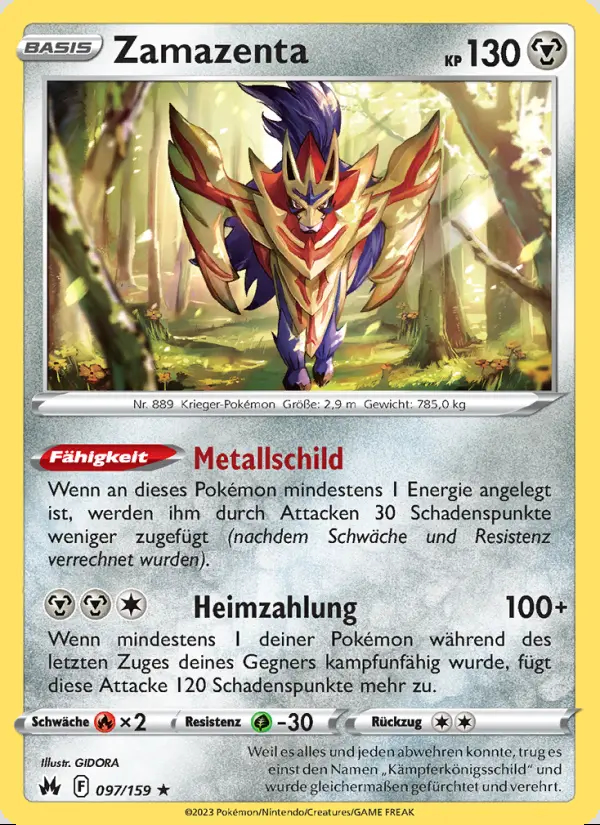 Image of the card Zamazenta