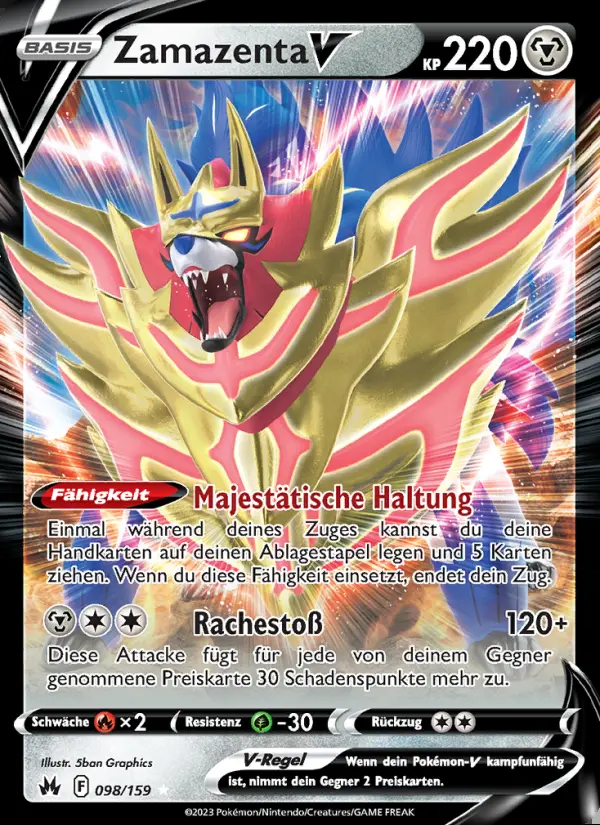 Image of the card Zamazenta V