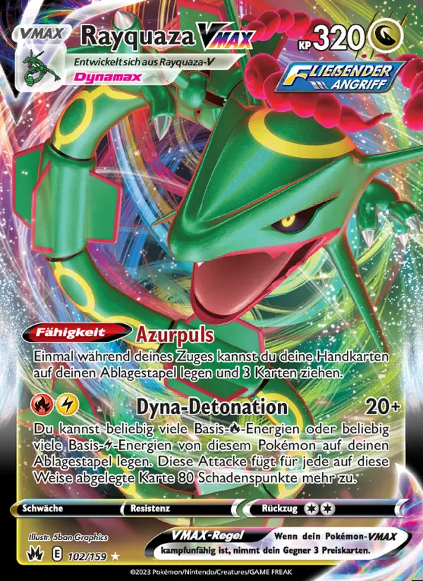 Image of the card Rayquaza VMAX