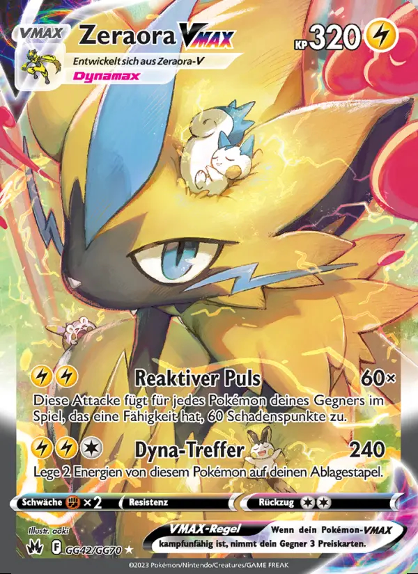 Image of the card Zeraora VMAX