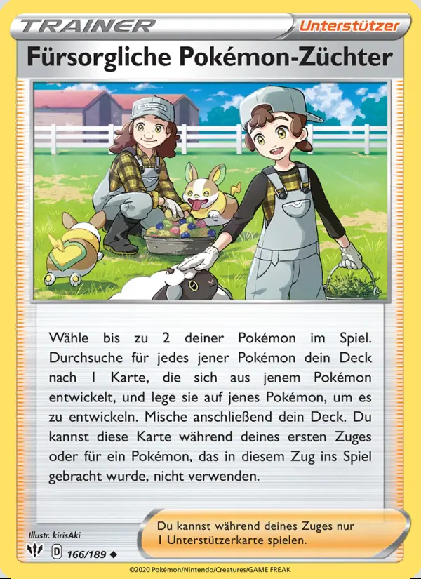 Image of the card Fürsorgliche Pokémon-Züchter