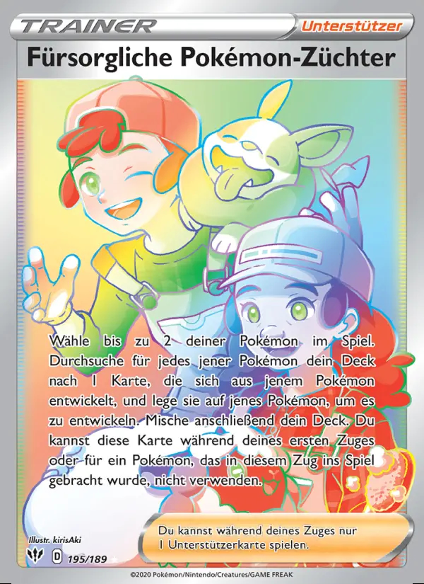 Image of the card Fürsorgliche Pokémon-Züchter