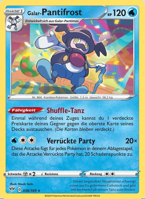 Image of the card Galar-Pantifrost