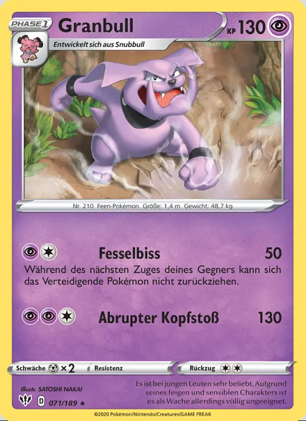 Image of the card Granbull