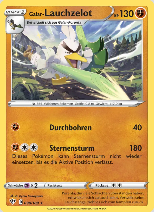 Image of the card Galar-Lauchzelot