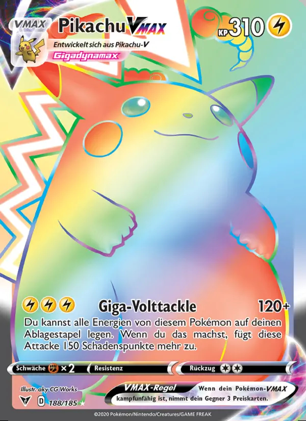 Image of the card Pikachu VMAX