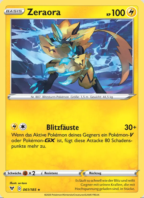 Image of the card Zeraora