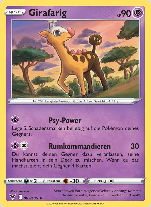 Image of the card Girafarig