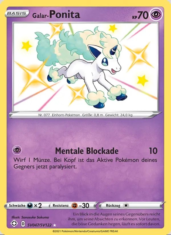 Image of the card Galar-Ponita