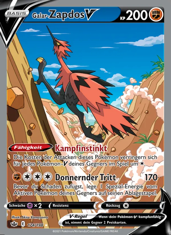 Image of the card Galar-Zapdos V