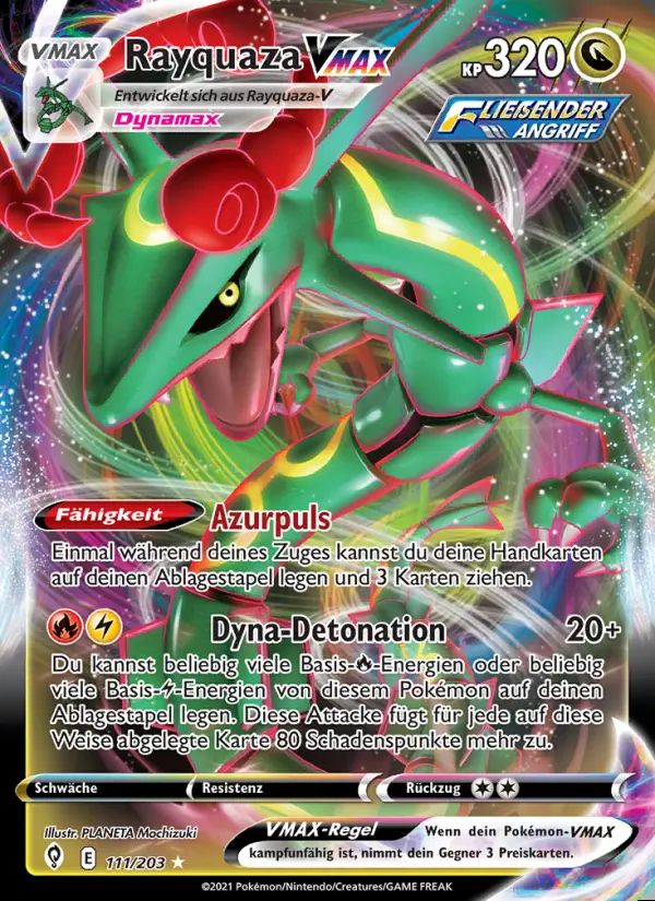 Image of the card Rayquaza VMAX