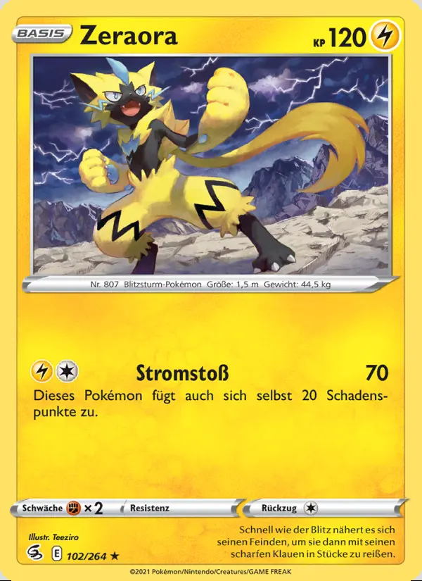 Image of the card Zeraora