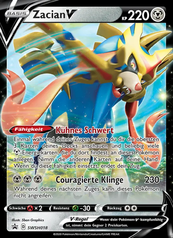 Image of the card Zacian V