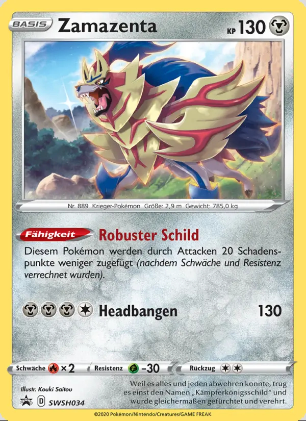 Image of the card Zamazenta