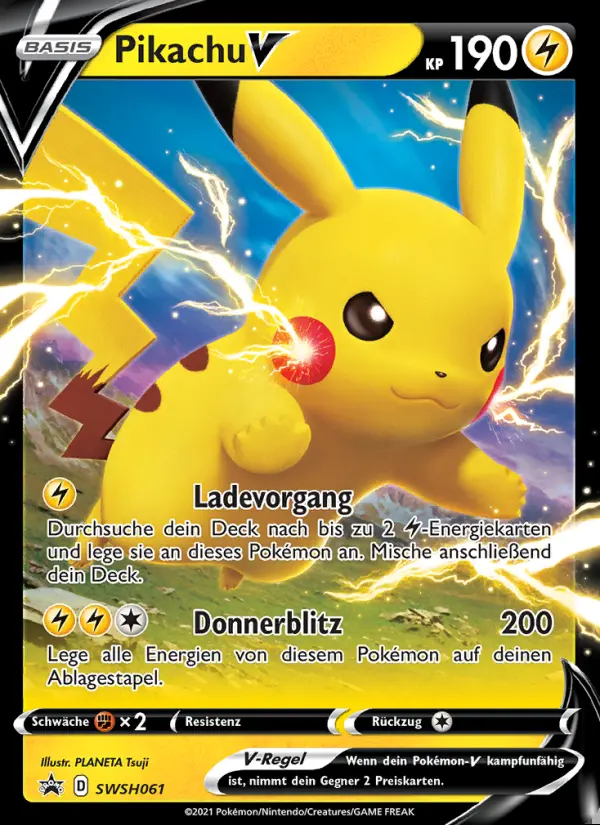 Image of the card Pikachu V