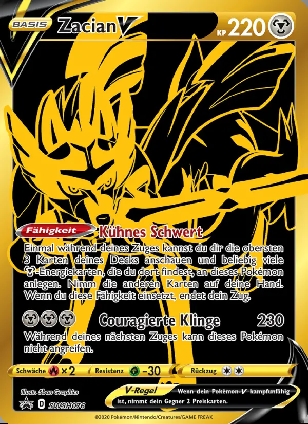 Image of the card Zacian V