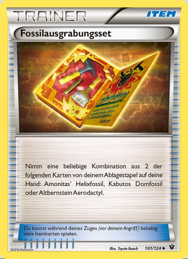 Image of the card Fossilausgrabungsset