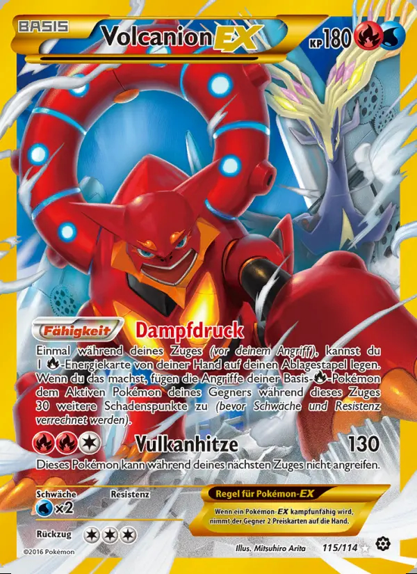 Image of the card Volcanion EX