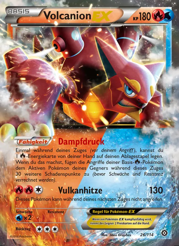 Image of the card Volcanion EX