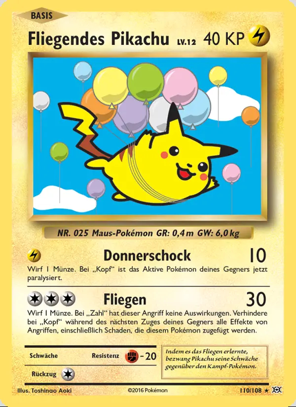 Image of the card Fliegendes Pikachu