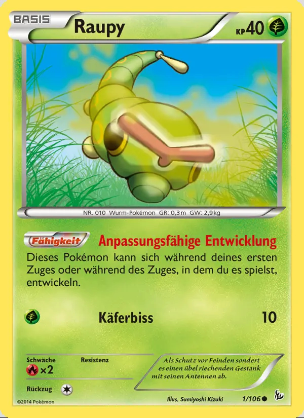 Image of the card Raupy