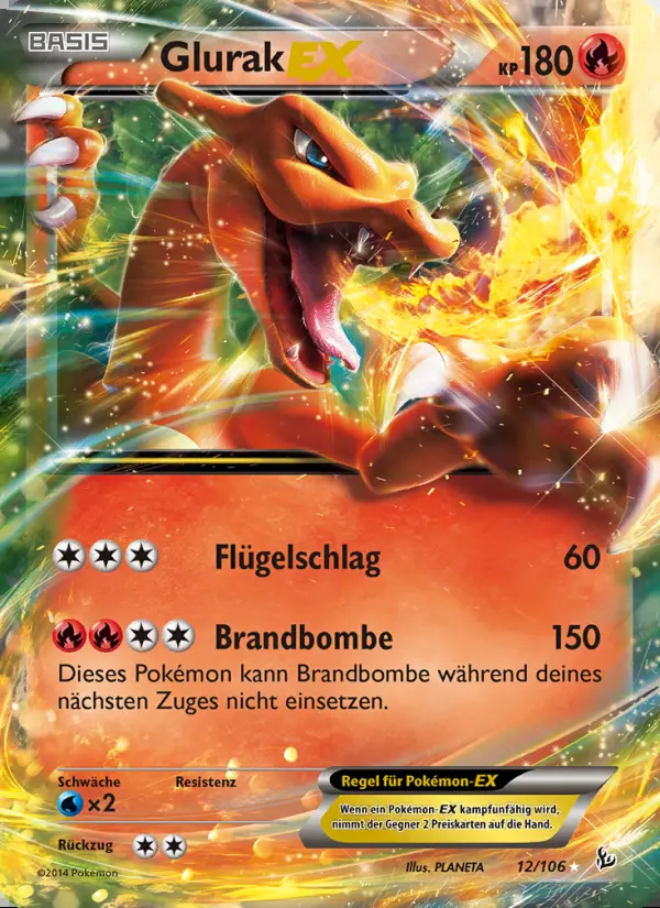 Image of the card Glurak EX