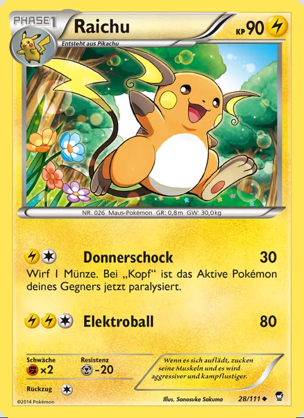 Image of the card Raichu