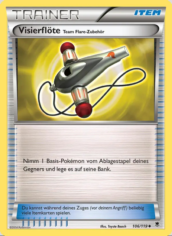 Image of the card Visierflöte Team Flare-Zubehör