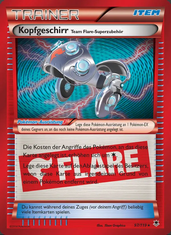 Image of the card Kopfgeschirr Team Flare-Superzubehör