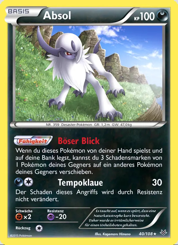 Image of the card Absol