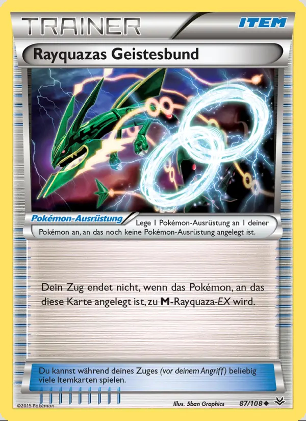 Image of the card Rayquazas Geistesbund