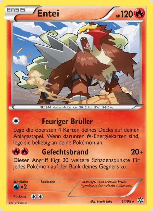 Image of the card Entei