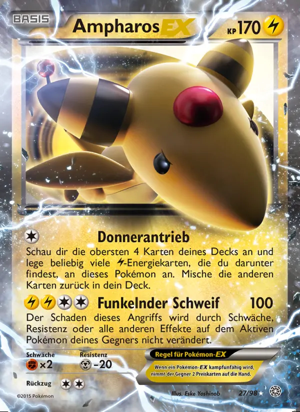 Image of the card Ampharos EX