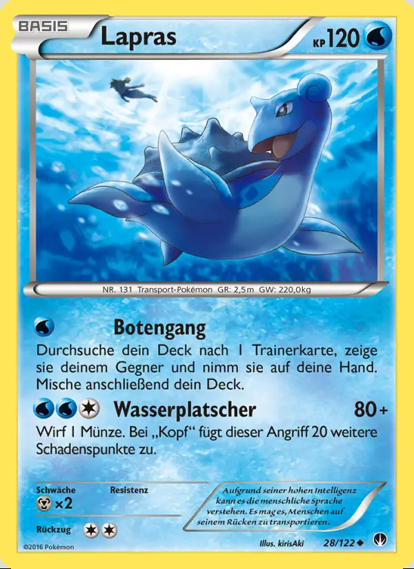 Image of the card Lapras