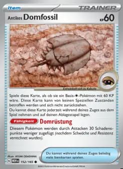 Image of the card Antikes Domfossil
