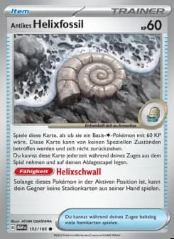 Image of the card Antikes Helixfossil